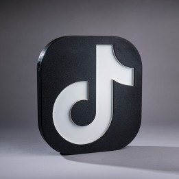 Lampe TikTok – Logo LED 3D - Lampes - Vue 1 - Impression 3D France