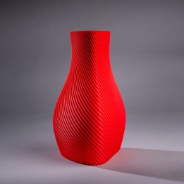 Vortex Rouge – Vase Design Tourbillon - Vases - Vue 1 - Impression 3D France