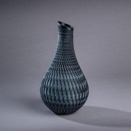 Obsidienne – Vase Design Noir et Blanc - Vases - Vue 1 - Impression 3D France