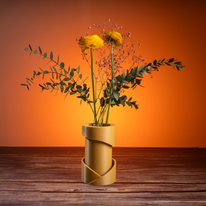 Solaris – Vase Design Ocre - Vases - Vue 2 - Impression 3D France