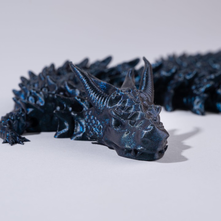 AzuraDragon – Figurine Dragon Bleu 3D - Divers - Vue 1 - Impression 3D France
