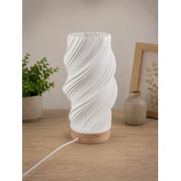 Lampe d’Ambiance LED « Luma Twist 3D » — Design Torsadé - Lampes - Vue 1 - Impression 3D France