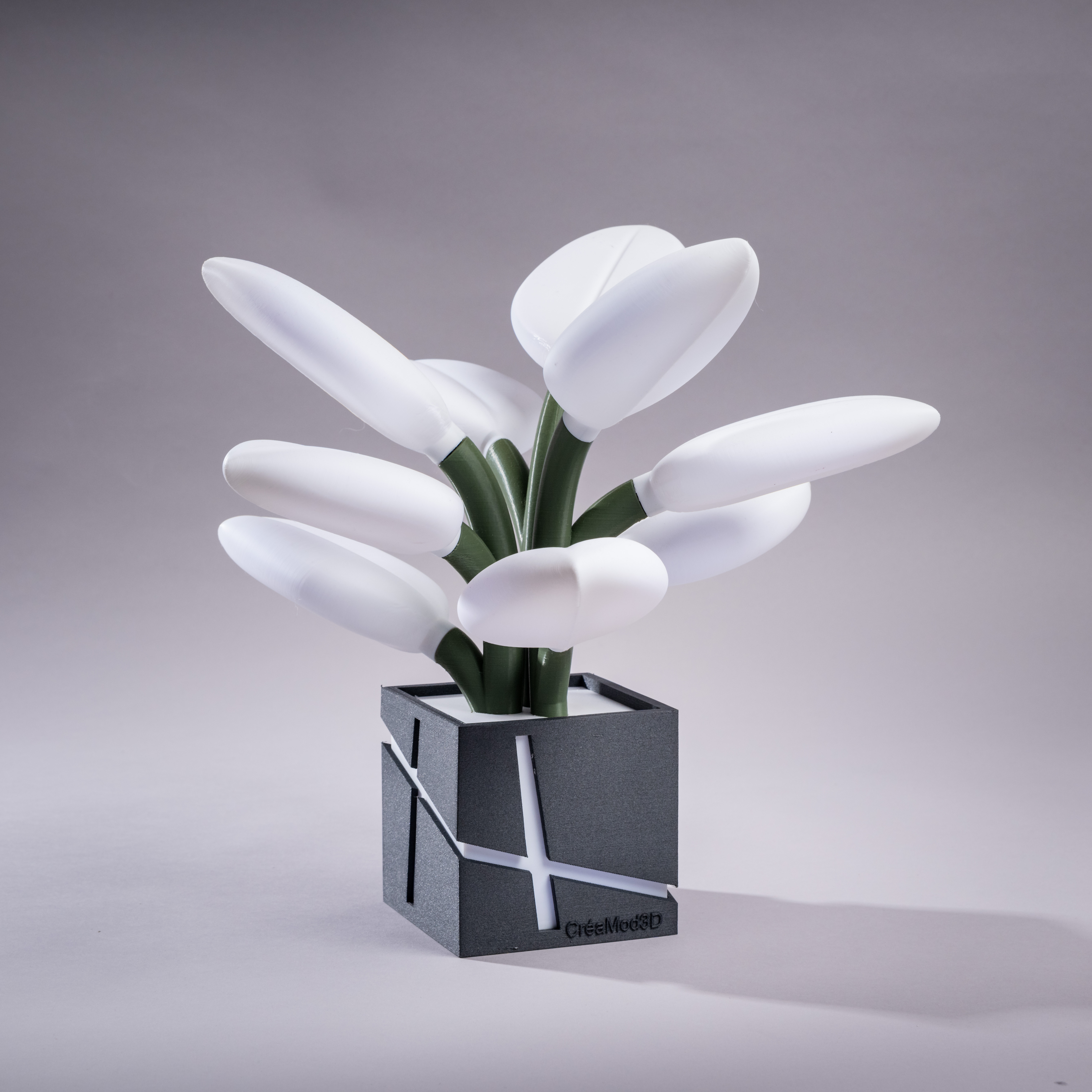 BloomLight Mini – Lampe fleur RGB Bluetooth - Impression 3D  - 89.90€ - CreaMod3D