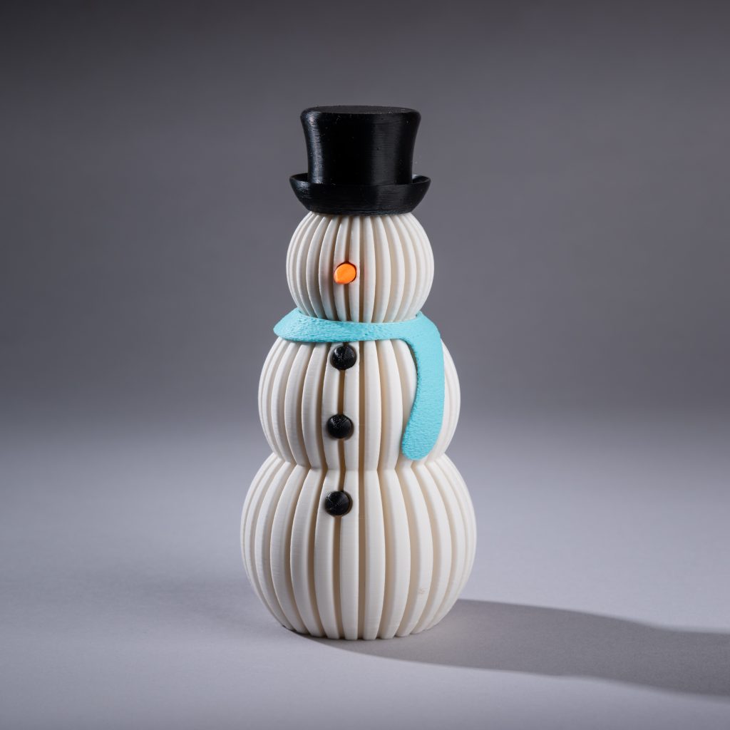 Bonhomme de Neige Photophore LED - Impression 3D artisanale Made in France - CreaMod3D
