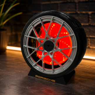 Lampe décorative roue automobile 3D – LED